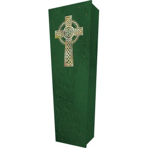 Celtic Cross - Personalised Picture Coffin with Customised Design.